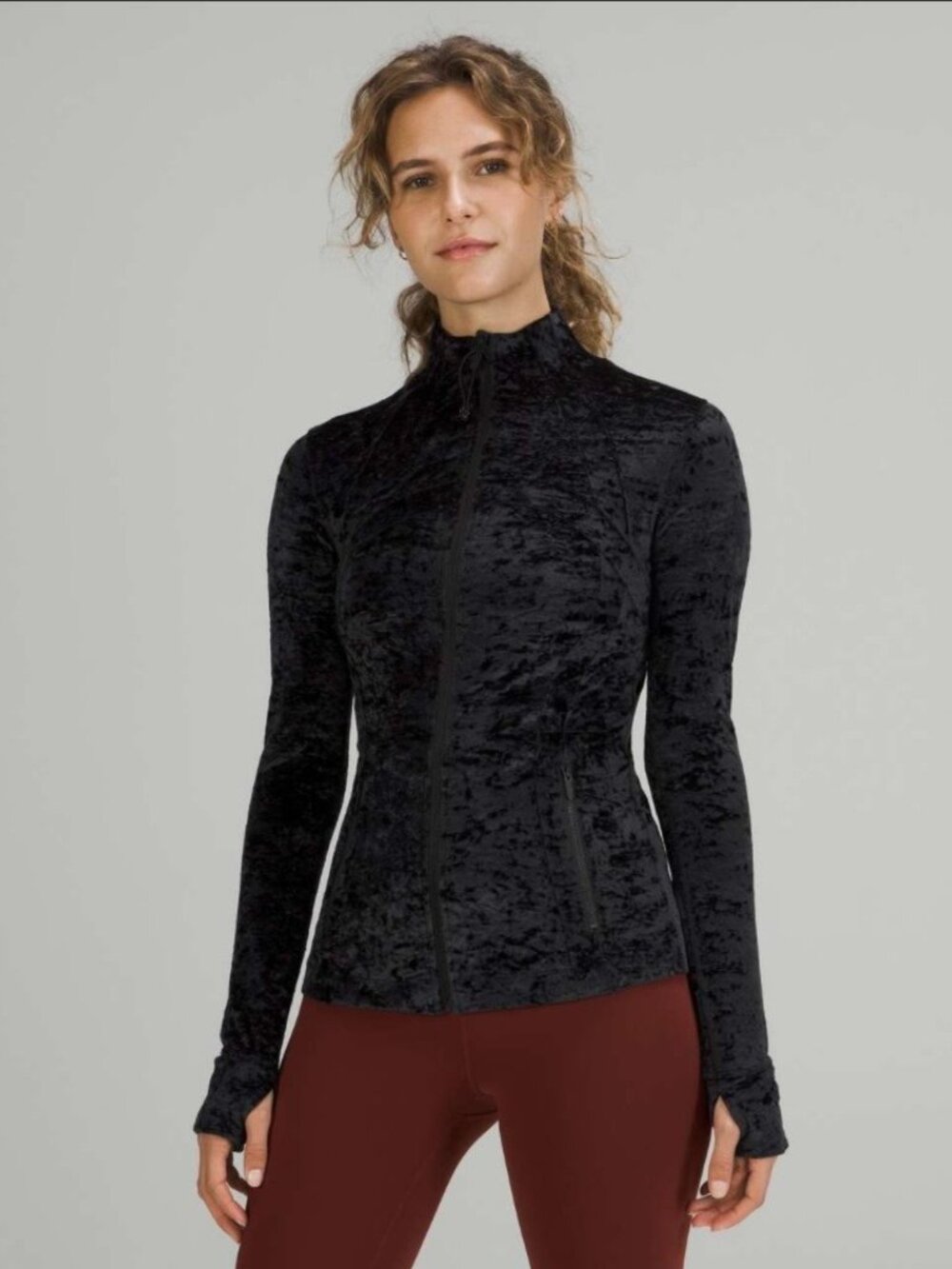 NWT Lululemon Define Jacket *Velour Black Zip Pockets Thumbholes Size 4/Small - Picture 12 of 15